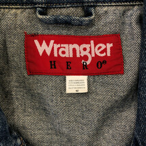 90年代 Wrangler ラングラー HERO デニム トラッカージャケット アメカジ ブルー (メンズ M) 中古 古着 Q4933_画像9