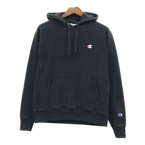 Champion チャンピオン REVERSE WEAVE リバースウィーブ スウェット パーカー ブラック (メンズ MEDIUM) 中古 古着 Q4981