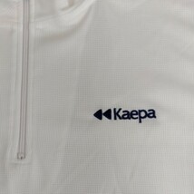 LL①Kaepa ケイパ 新品 半袖ポロシャツ 襟付きトップス ハーフジップ白 メンズ紳士 アウトドア スポーツ ゴルフウェア ドライ UV対策 golf_画像4