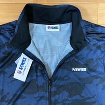 L ケースイスK-SWISS 新品 UVジャケット 上着 長袖 日除け服 紺 UVカット 日焼け対策 メンズ 紳士 アウトドア スポーツ ゴルフウェア golf_画像3