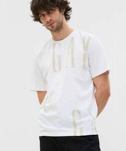 新品　 Tシャツ メンズ Gapロゴtシャツ(ユニセックス) ホワイト　白