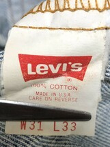 90s Levis リーバイス デニム テーパードストレート 510 0217 USA製 vintage ヴィンテージ　W31_画像10