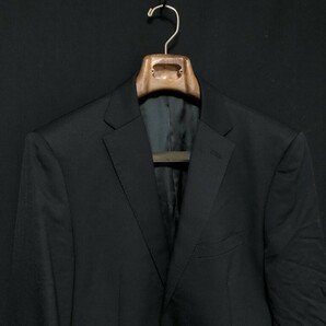 ◆BURBERRY BLACK LABEL バーバリー ブラックレーベル ブラックシングルスーツ 上下セットアップ 黒 Lの画像2