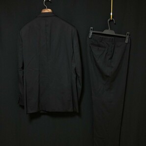 ◆BURBERRY BLACK LABEL バーバリー ブラックレーベル ブラックシングルスーツ 上下セットアップ 黒 Lの画像3