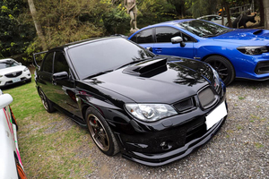 ★SUBARU Impreza GD# F/Gtype ボンネット エアダクト Black塗装済み FRP製 《交換タイプ》 2005/06-2007/04 ☆.