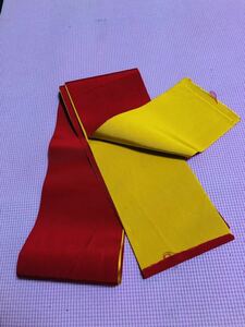 女の子 浴衣 帯 子供用 赤色 黄色