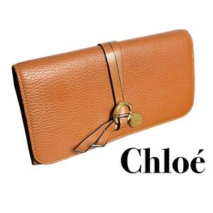 【美品】Chloe クロエ　ロングウォレット　長財布　アルファベット