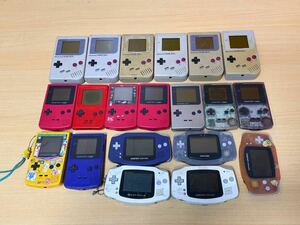  Nintendo Nintendo Game Boy Advance Game Boy color GAMEBOY CGB-001, DMG-01 20 piece secondhand goods operation not yet verification 