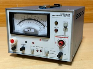 KIKUSUI／菊水 　TOS 7100M　INSULATION TESTER／絶縁抵抗計　絶縁抵抗試験器　 動作未確認!