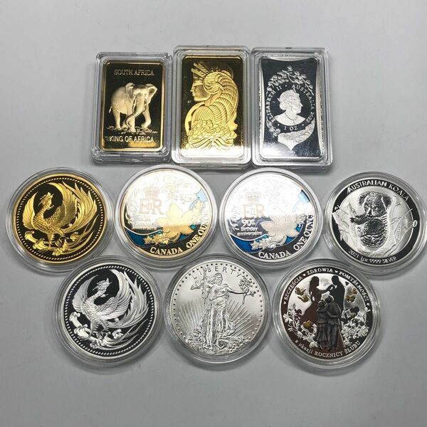 古銭　海外記念コイン　エリザベス2世など　記念幣　まとめ　10枚セット　美術品　参考品　