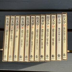 初版 岩波講座 文学 全12巻セット 全巻函 岩波書店 表現 創造 文学 1975年12月1日 第1刷発行 (1冊定価1,700円×12セット)