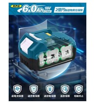 最短翌日 A102【2個セット】18v バッテリー BL1860B 6.0Ah マキタ互換 6000mAh大容量 LED残量表示 長時間稼働 PSE認証済み ネイビー KPQ_画像4