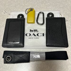 COACH ストラップ、キーケース 、パスケース黒