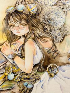 Art hand Auction 手描きイラスト オリジナル, コミック, アニメグッズ, 手描きイラスト