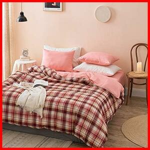 ★ Pink _singl Long _ Vinging Futon Cover ★ Подвешенная обложка Futon One Long Check Pattern Pink Year полностью открытая молния модно