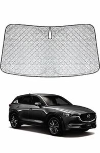 【訳あり　箱なし　美品】　マツダ CX-5 専用フロントサンシェード (シルバー, マツダ CX-5)No.2523