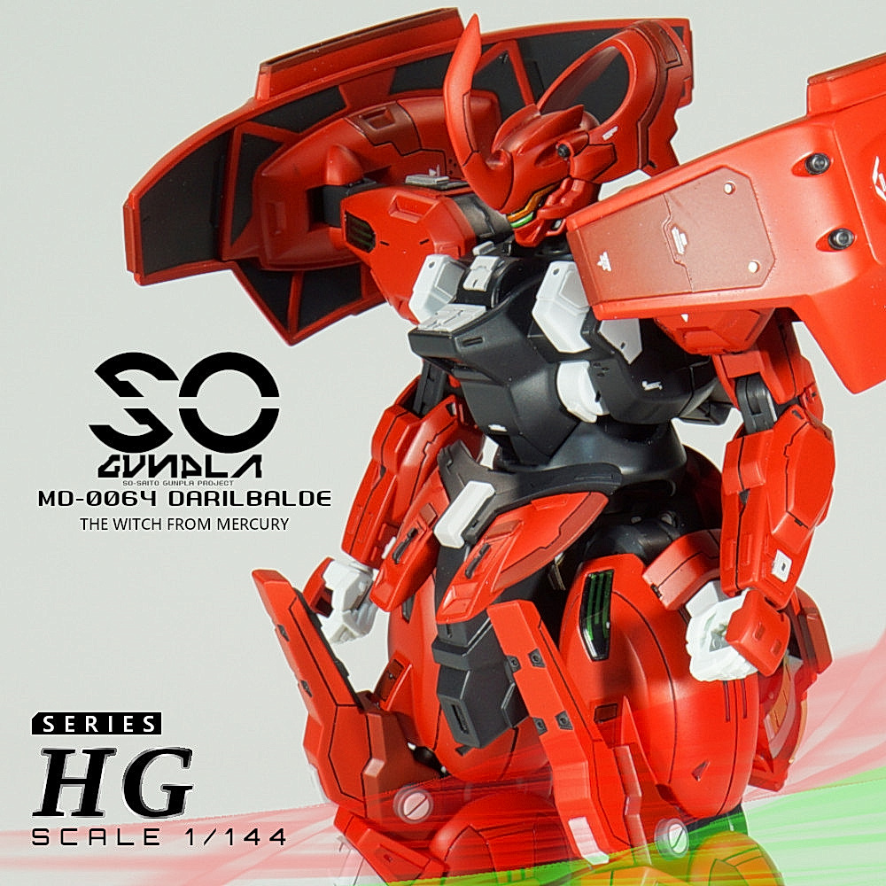 HG 1/144 Darryl Balde Renovated painted finished product, character, gundam, Finished product