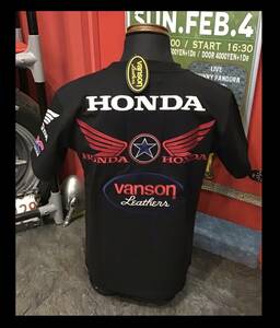 バンソン★新品★2403★Tシャツ【L】ホンダ★モーターサイクル★ヨンフォア★HRV-2403★バイク★大阪★アメリカンロングリバー55★ALR55