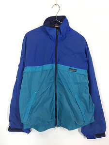 古着 90s Patagonia CAPILENE 好配色 バイカラー ナイロン ウィンドブレーカー ジャケット S 古着