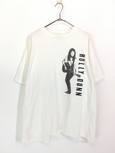 古着 90s USA製 Holly Dunn フォト アート カントリー ミュージック Tシャツ XL