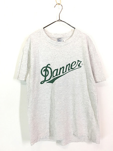 古着 90s USA製 Hanes 「Danner」 ダナー ロゴ アウトドア ブーツ プロモ Tシャツ L