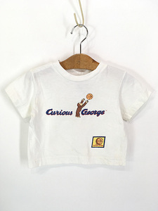 キッズ 古着 90s Curious George おさるのジョージ バスケ 絵本 キャラクター Tシャツ 18M 1歳位 古着