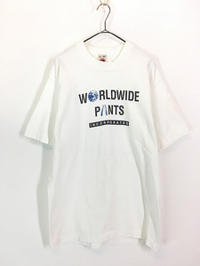 古着 90s USA製 「Worldwide Pants Incorporated」 David Letterman TV ヘビー Tシャツ L