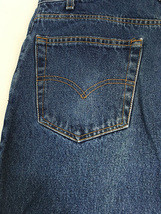 古着 90s Levi's 505-4886 濃紺 ブルー デニム パンツ ジーンズ スリム W35 L30_画像7