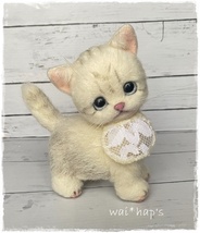 wai*hap's　スコティッシュフォールド　仔猫　ねこ　羊毛フェルト　ハンドメイド_画像1