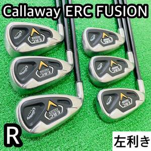 6602 Callaway ERC FUSION キャロウェイ レフティ 左利き　アイアン 6本セット　フレックスR メンズ　ゴルフクラブ 送料無料　匿名配送