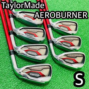 6512 TaylorMade AEROBURNER アイアン セット　フレックスS テーラーメイド エアロバーナー　メンズ　右利き　送料無料　匿名配送