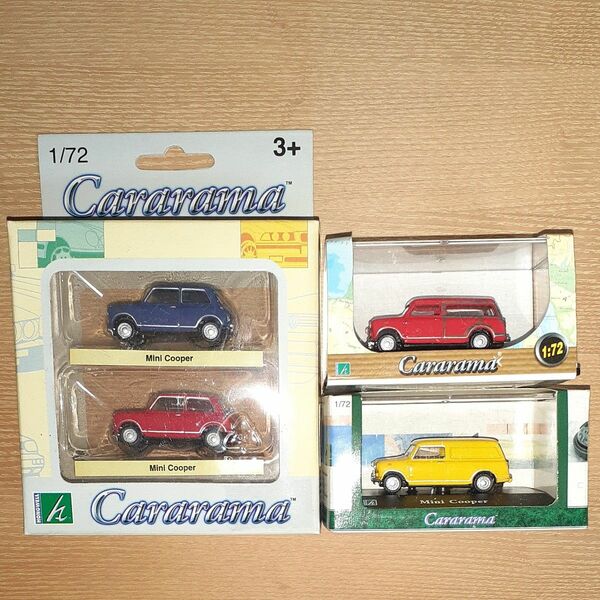 HONGWELL ROVER MINI COOPER 4種類4台セット 1/72 中国製　Caramama