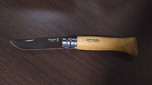 オピネル　Opinel　折りたたみナイフ No.9　ステンレススチール 9cm 　一度使用