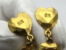 1000円スタート イヤリング SONIA RYKIEL ソニアリキエル ハート SRロゴ ゴールド アクセサリー ファッション小物 装飾品 3 B60066_画像2