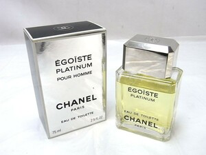 1000円スタート 香水 CHANEL シャネル EGOISTE PLATIUM エゴイスト プラチナム EDT 元量75ml 開封済 メンズ フレグランス 3 A①939★