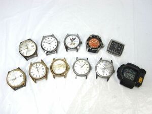 1000円スタート 腕時計 フェイスまとめ 計11点 SEIKO 15033/4822-8000/J13028/CASIO 1191 TSR-100/CITIZEN 8228-824474-Y 等 [2] Z①957