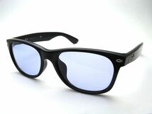 1000円スタート サングラス Ray-Ban レイバン RB 2132-F 55□18 140 ブラック ウェリントン型 ケース付 メンズ アイウェア WHO Z①905_画像3