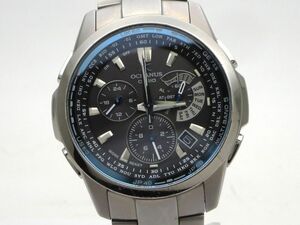 1000円スタート 腕時計 CASIO カシオ OCEANUS オシアナス 4749 OCW-M700 電波ソーラー クロノグラフ チタン メンズ THO Z60051