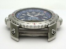 1000円スタート 腕時計 フェイスのみ SEIKO セイコー パーペチュアルカレンダー 6A32-00E0 クオーツ QZ ブルー文字盤 メンズ 3 A60030_画像5