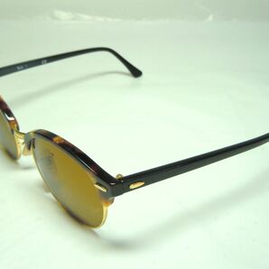 1000円スタート サングラス Ray-Ban レイバン RB4246 1160 51□19 145 3N クラブラウンド ブラウン系レンズ べっ甲風 付属品有 2 Z①808の画像4