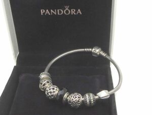 1000 jpy start bracele PANDORA bread gong charm 7 piece attaching S925 ALE stamp have gross weight approximately 31.0g silver accessory IKS Z60022