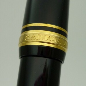 1000円スタート 万年筆 SAILOR セーラー FOUNDED 1911 ペン先 14K 585 H-B刻印有 ブラック×ゴールド 長さ約12.3cm 文房具 筆記用具 3 Z714の画像7