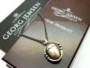 1000 jpy start necklace GEORG JENSEN George Jensen year pendant #188 1988 silver 925 S stamp gross weight approximately 15.4g box attaching 3 B717