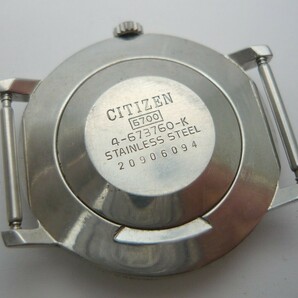 1000円スタート 腕時計フェイスのみ CITIZEN シチズン D511 鉄道100年記念(1872-1972年) 4-673760-K 手巻 MT シルバー文字盤 WHO A10025の画像4