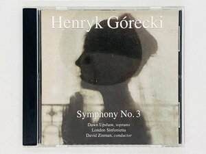 即決CD グレツキ : 悲歌のシンフォニー (交響曲第3番 作品36) HENRYK GORECKI SYMPHONY NO.3 ヘンリク・ミコワイ Z63