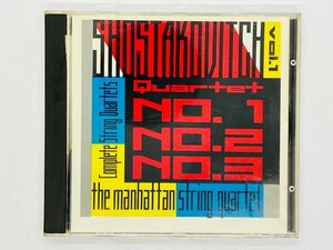 即決CD SHOSTAKOVITCH STRING QUARTETS NOS 1 2 3 / THE MANHATTAN STRING QUARTET K01