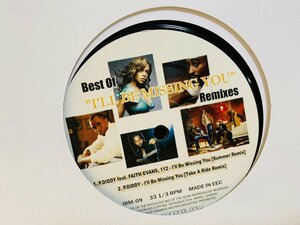 即決LP Best Of I'LL BE MISSING YOU Remixes / P.Diddy Feat. Faith Evans, 112 / L24