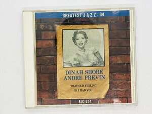 即決CD DINAH SHORE / ANDRE PREVIN / THAT OLD FEELING IF I HAD YOU / EJC 734 Y41