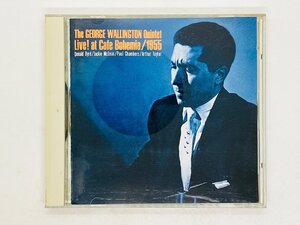 即決CD THE GEORGE WALLINGTON Quintet / Live at Cafe BOHEMIA 1955 / ジョージ・ウォーリントン VDJ-1651 X12