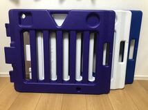 【送料込み】日本育児 ベビーサークル 6枚 キッズランド プラスチック製 ベビーゲート 赤ちゃん フェンス_画像2